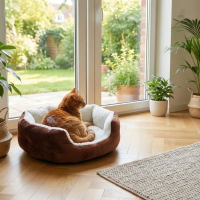 Panier pour Chat ERGONOCAT™ des Heures de Détente Paisible Tout en Confort