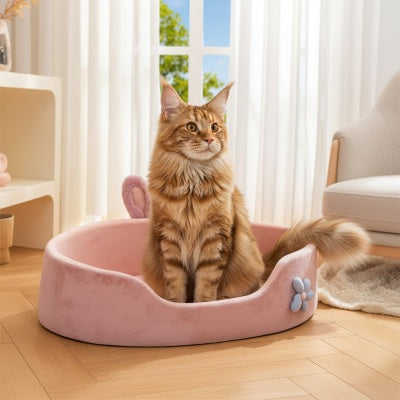 Panier pour chat BUNNYBED™ Cocon Chaleureux Esthétique Luxueux pour Félin Majestueux