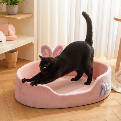 Panier pour chat BUNNYBED™ Confort Spacieux Permettant Étirement Complet pour un Réveil Parfait