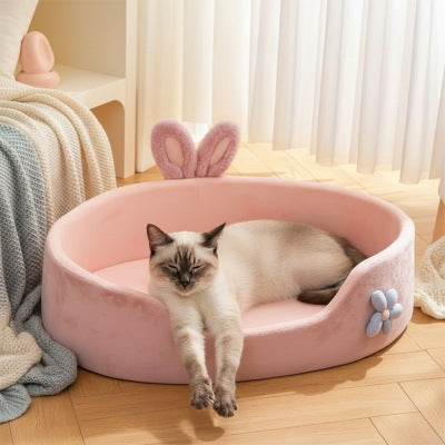 Panier pour chat BUNNYBED™ Offrant Confort Toute Saison pour des Siestes Revigorantes