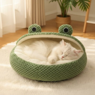 Panier pour chat FROGGYCAT™ Refuge Apaisant Douceur Câline Confort Moelleux Sécurisant