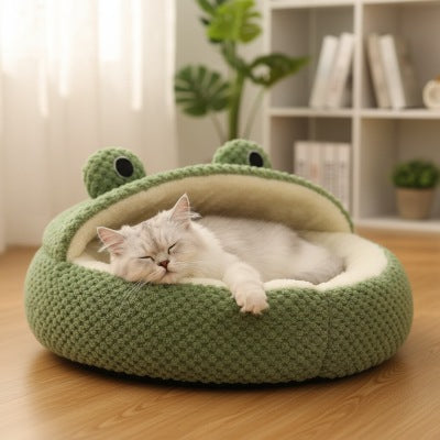Panier pour chat FROGGYCAT™ Refuge Apaisant Havre de Paix Relaxant Sieste Revigorante
