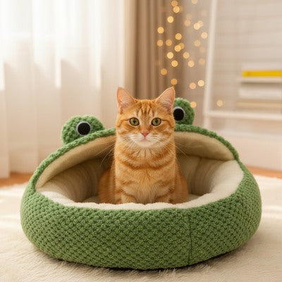 Panier pour chat FROGGYCAT™ Refuge Apaisant Proposant Surveillance Confortablement Installé