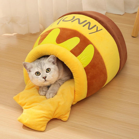 Panier pour chat Pot de Miel Enveloppant Sécurisant