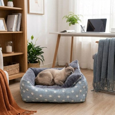 Panier pour chat TOUDOUX™ espace de repos doux et personnalisable avec le doudou préféré de votre félin