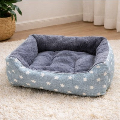 Panier pour chat TOUDOUX™ Gris Éléphant au design étoilé