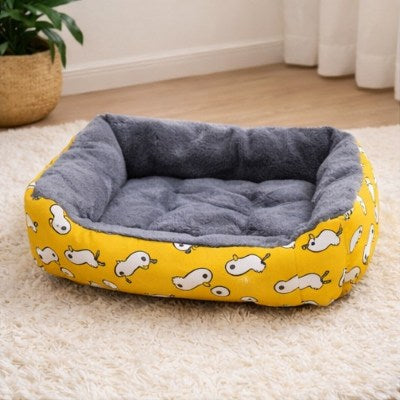 Panier pour chat TOUDOUX™ Jaune Soleil au design de canard