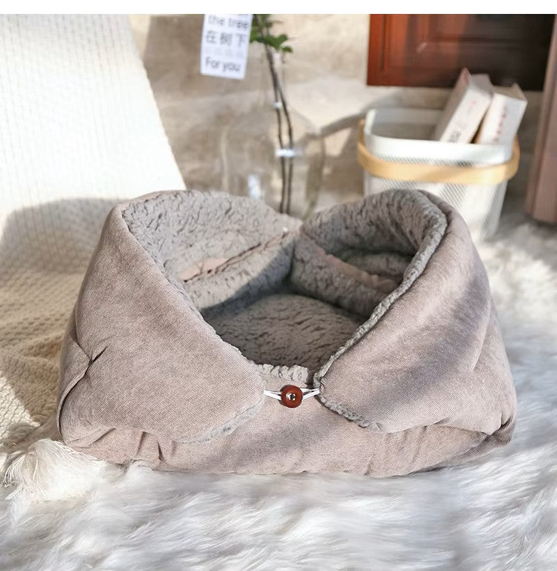 lit chat Tapis Cocon Gris Pâle